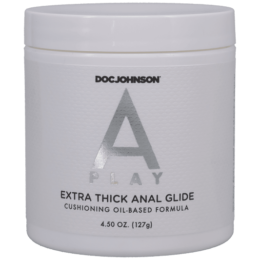 A-Play - Extra Thick Anal Glide - Cushioning Oil-Based Formula - 4.5 oz (127 g) - CheapLubes.com