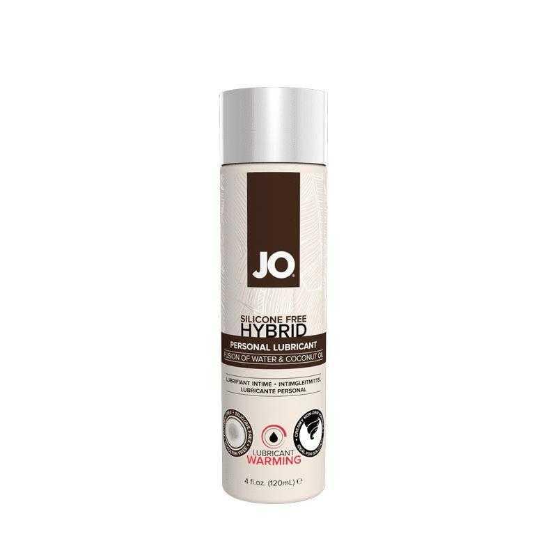 JO Silicone Free Hybrid Lubricant WARMING 4 oz (120 ml) - Coconut and Water Based