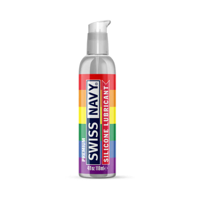 Swiss Navy Premium Silicone Pride Lubricant - 4 oz.