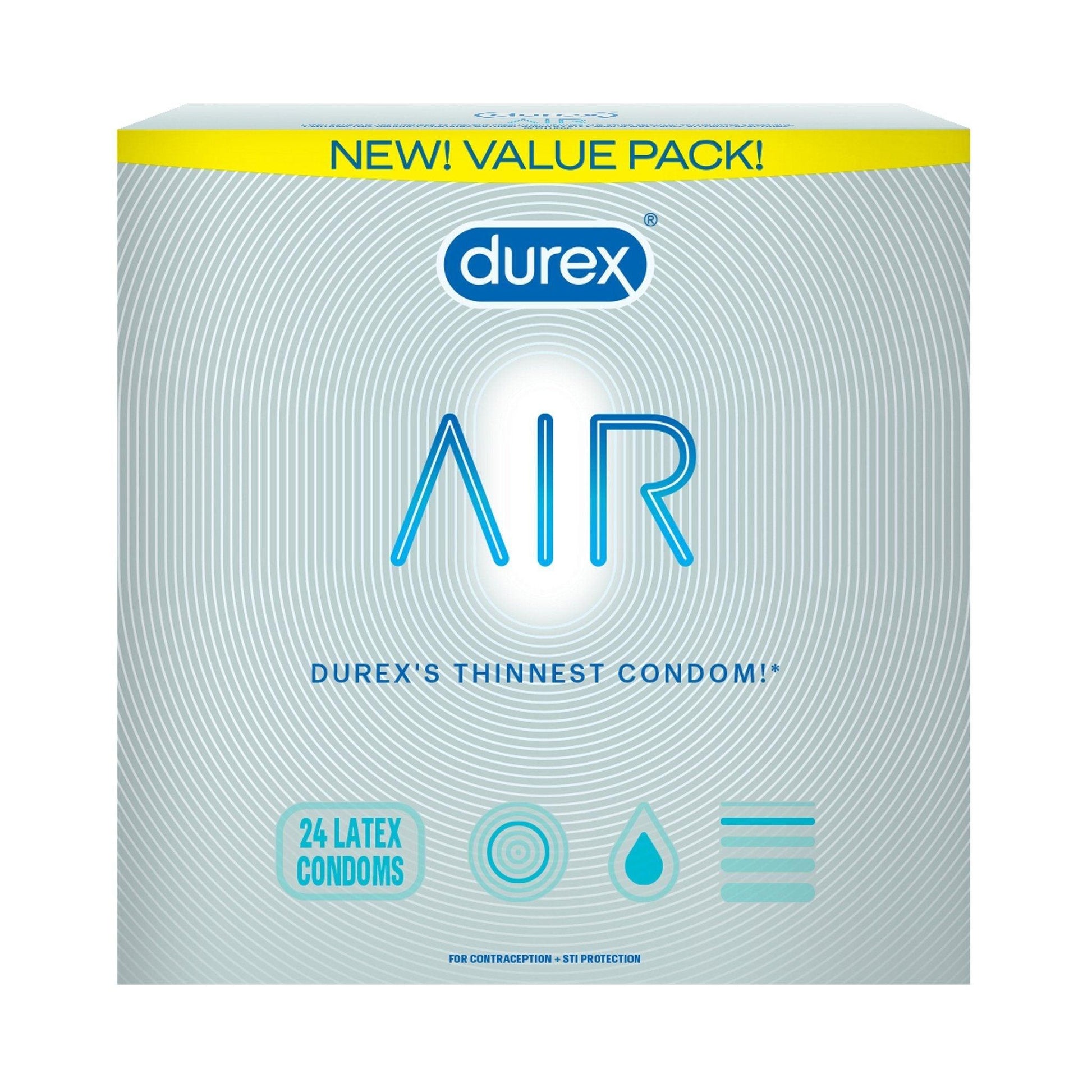 Durex AIR Original Condoms Value Pack - 24pk - CheapLubes.com