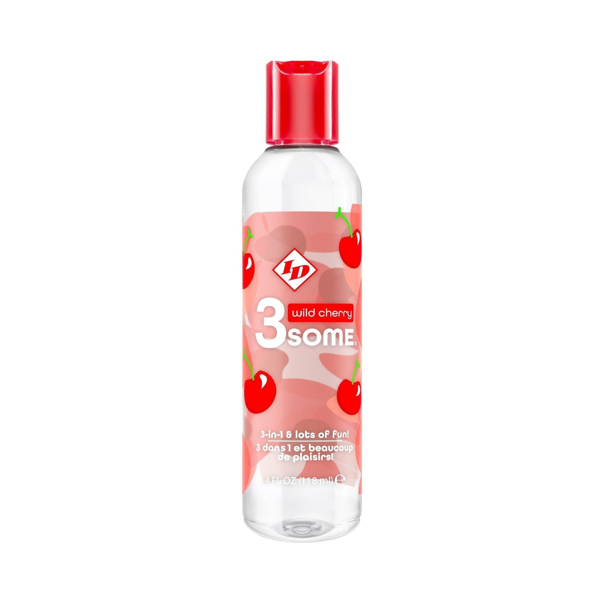 ID 3Some 3-in-1 & Lots Of Fun - Warming, Lickable, & Massage 4 oz (118 mL) - 4 Flavors!