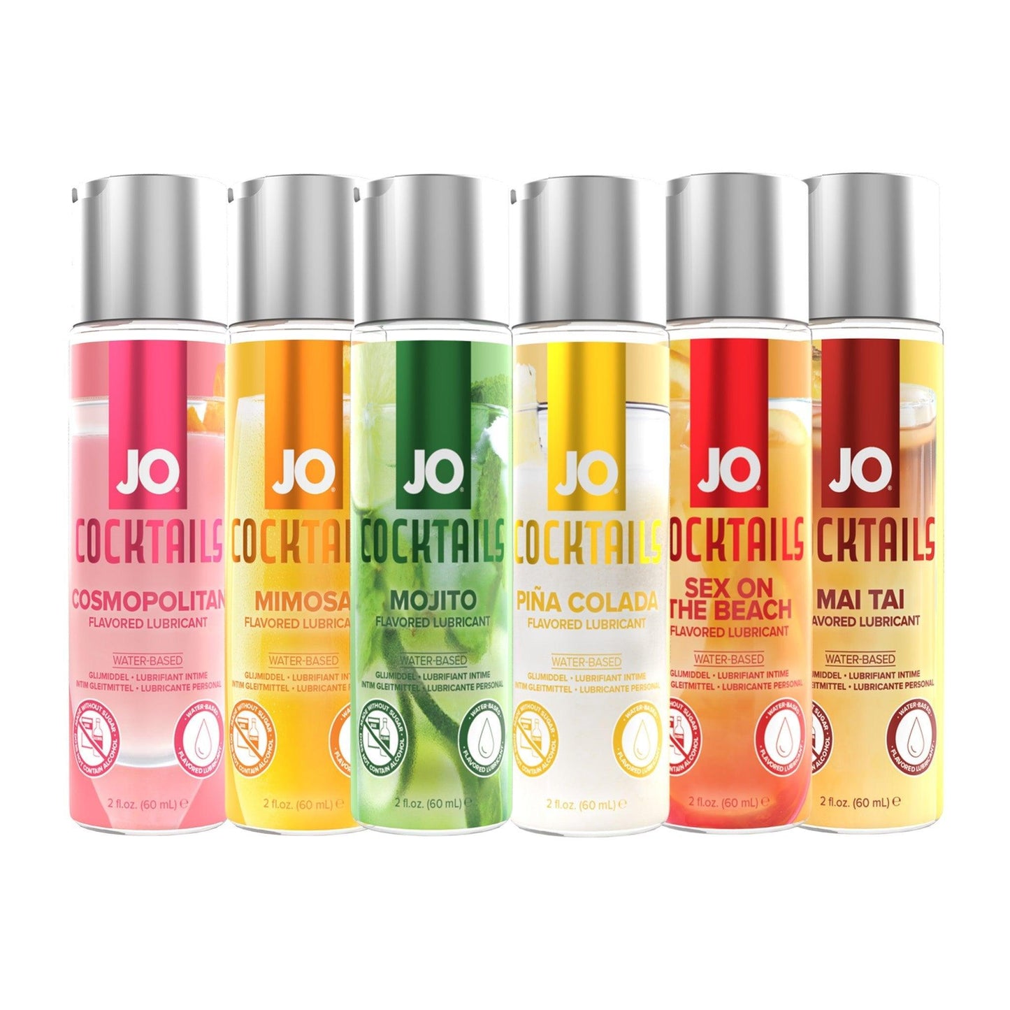 JO Cocktails Water-Based Flavored Lubricant 2 oz (60 mL) - 3 Flavors!