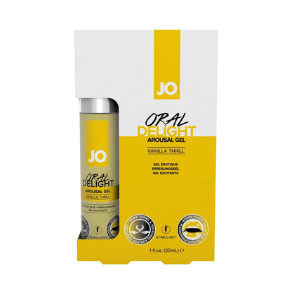 JO ORAL DELIGHT AROUSAL GEL - 2 Flavors Available!