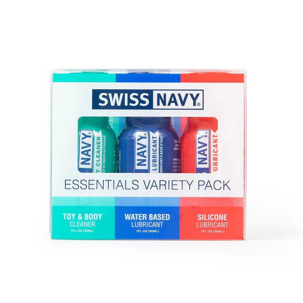 Swiss Navy Essentials - Variety Pack - 3-Piece - 1 oz Mini-Bottles