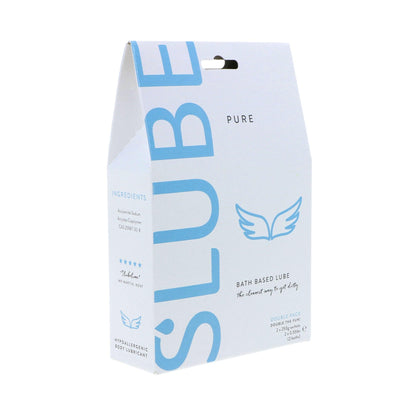 Slube Pure Bath Based Lube 2 x 250g Sachets for 2 baths - Double Pack