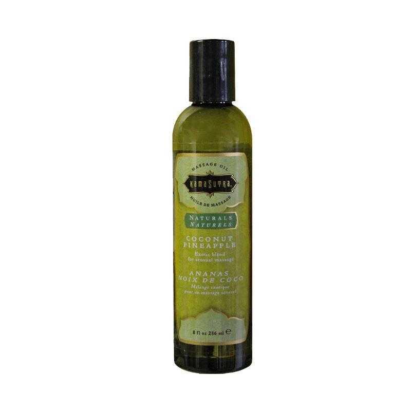 Kama Sutra Natural Massage Oils - Coconut Pineapple - 8 oz (200 ml)