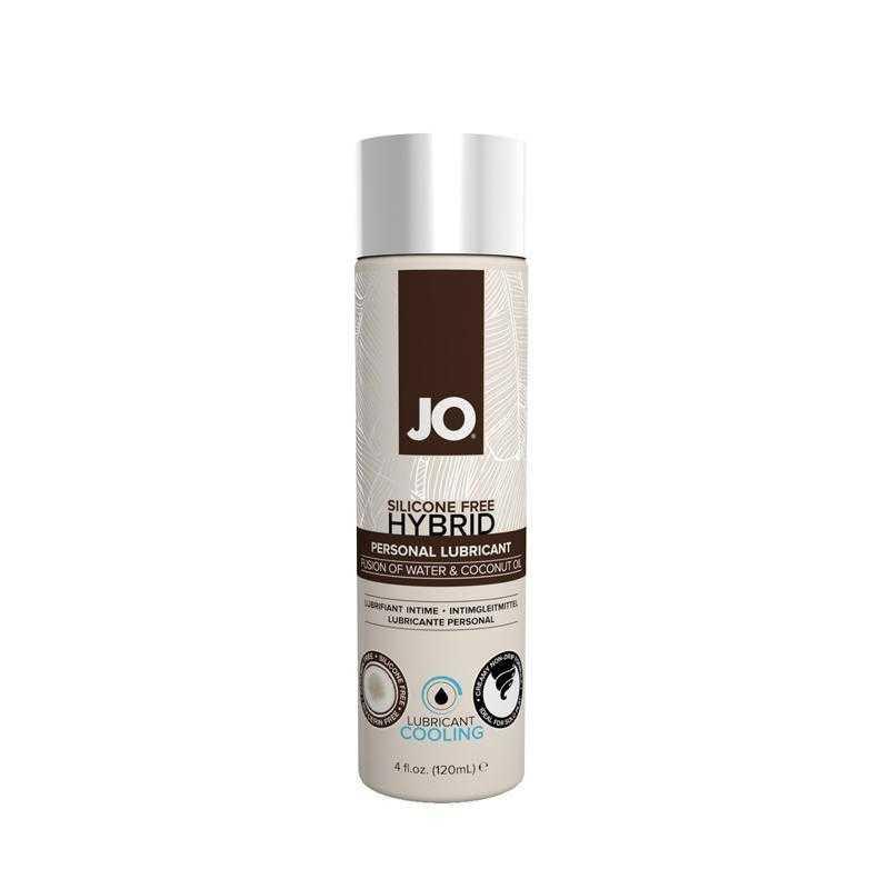 JO Silicone Free Hybrid Lubricant COOLING 4 oz (120 ml) - Coconut and Water Based