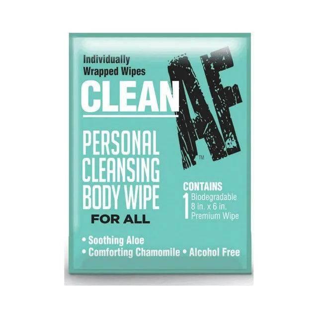 Clean AF Personal Cleansing Body Wipe - 1 Count - CheapLubes.com