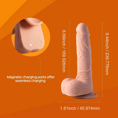 Kenzo 9.5 Inch App Controlled Thrusting Dildo - Rechargable